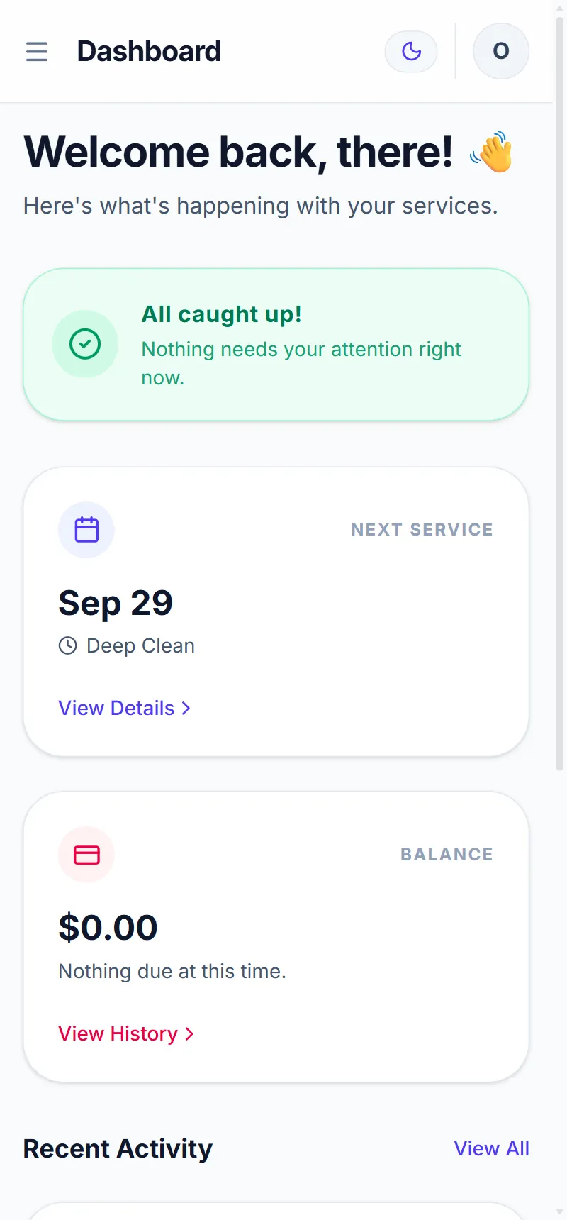 Client Portal on a phone